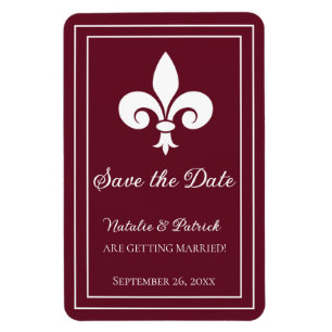 Ímã Fleur de Lis Imã salve a data