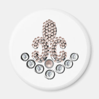 Imã Fleur De Lis-jeweled