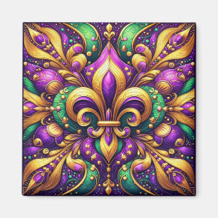 Imã fleur de lis mardi gras