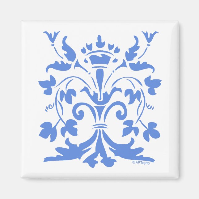 Imã Fleur de lis Queen (azul) (Frente)