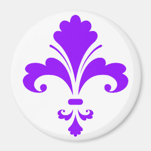 Imã Fleur-de-lis violeta