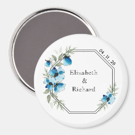 Imã Fleurs bleues