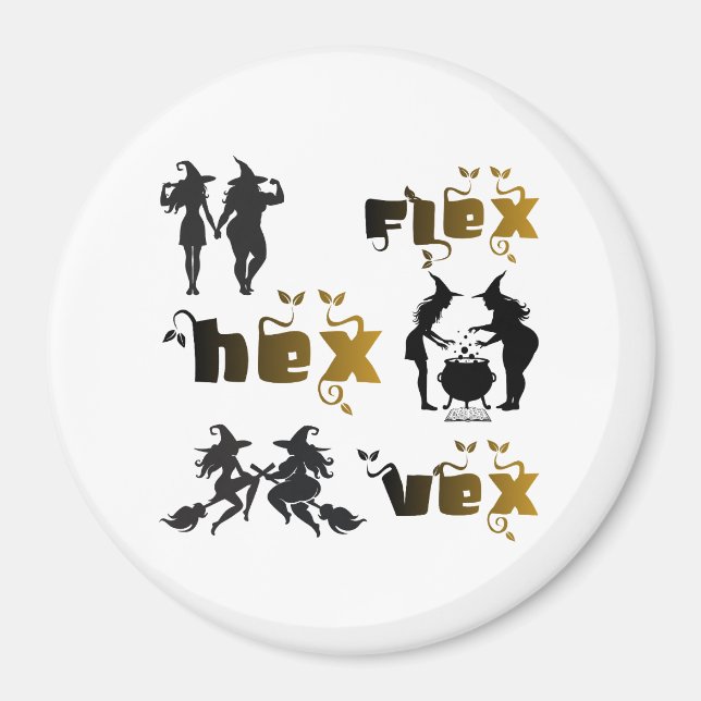 Imã Flex. Hex. Vex. Bruxas Corporalmente Positivas e D (Frente)