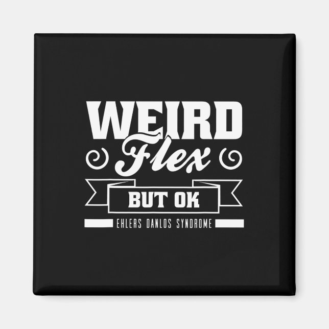 Imã Flex Mas Ok Ehlers Danlos Black White Zebra Stri (Frente)