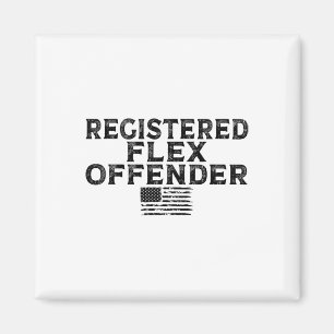 Imã Flex Offender Registrado Funny Bodybuilding Workou