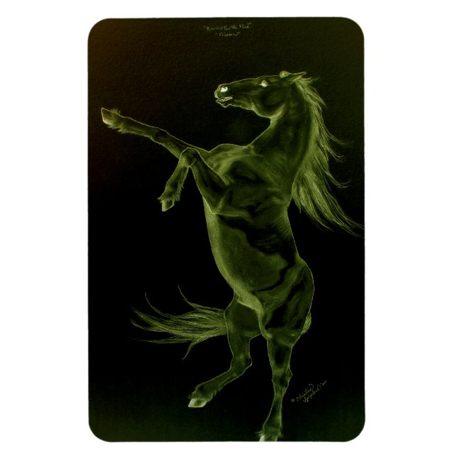 Ímã Flexi Magnet, de criação de cavalos frisesianos (Vertical)