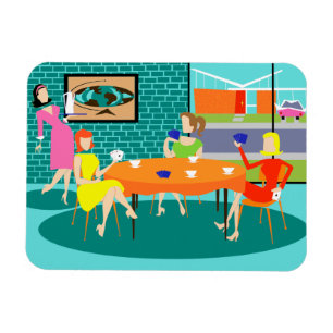 Ímã Flexi Magnet para jogos de cartas semanais retrô 