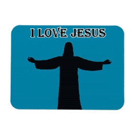 Ímã Flexible Photo Magnet  i love jesus 
