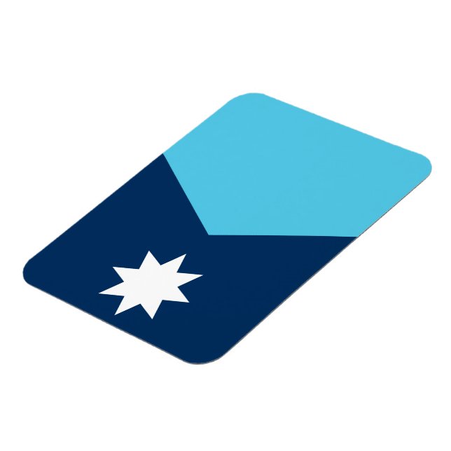 Ímã Flexible photo magnet with flag of Minnesota, USA (Left Side)