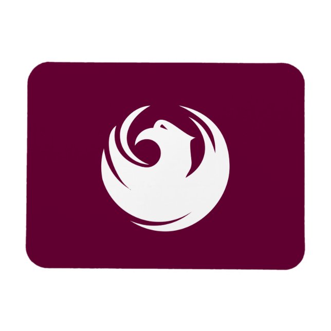 Ímã Flexible photo magnet with flag of Phoenix City (Horizontal)
