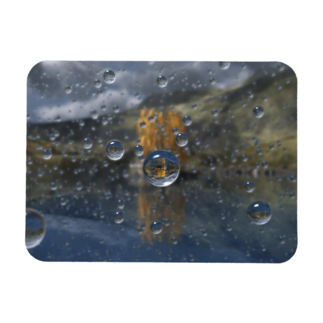 Ímã Flexível Chuva no Glen (Horizontal)