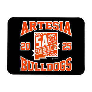 Ímã Flexível com Logo dos Artesia Bulldogs Campeõe