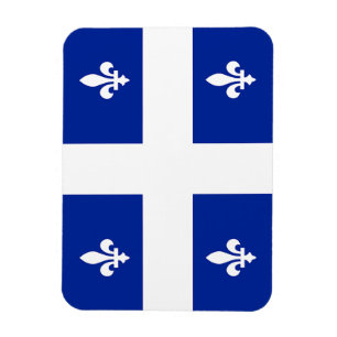 Ímã flexível da foto com a bandeira de Quebeque