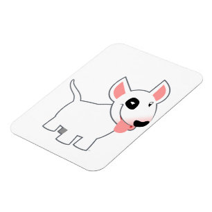 Ímã flexível de bull terrier dos desenhos anima