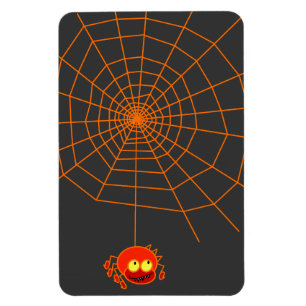 Ímã flexível do Dia das Bruxas da Web de aranha