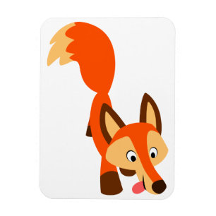 Ímã flexível do Fox dos desenhos animados