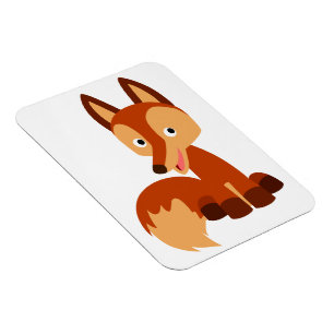 Ímã flexível do Fox dos desenhos animados astut