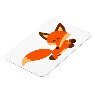 Ímã flexível do Fox dos desenhos animados bonit