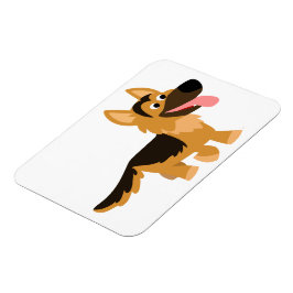 Ímã flexível do German shepherd de desenho animado