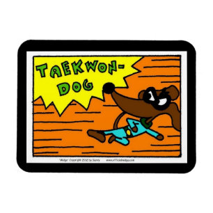 Ímã flexível do Midge TAEKWON-DOG