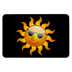 Ímã flexível engraçado de Sun do verão
