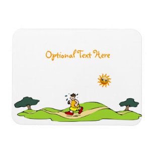 Ímã flexível engraçado do exercício do verão