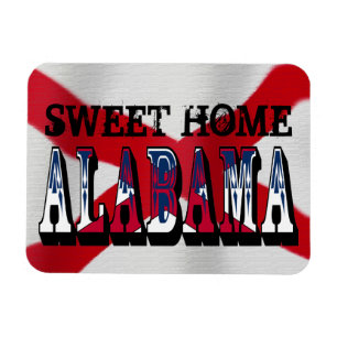 Ímã flexível Home doce de Alabama