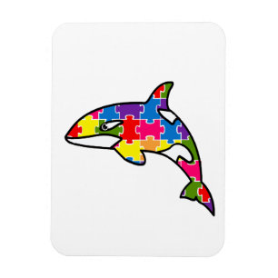 Ímã Flexível (Magnet) Quebra-Cabeça - Baleia