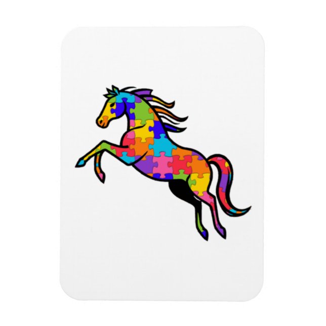 Ímã Flexível (Magnet) Quebra-Cabeça - Cavalo (Vertical)