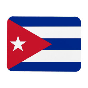 Ímã flexível patriótico com a bandeira de Cuba