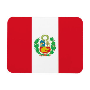 Ímã flexível patriótico com a bandeira de Peru