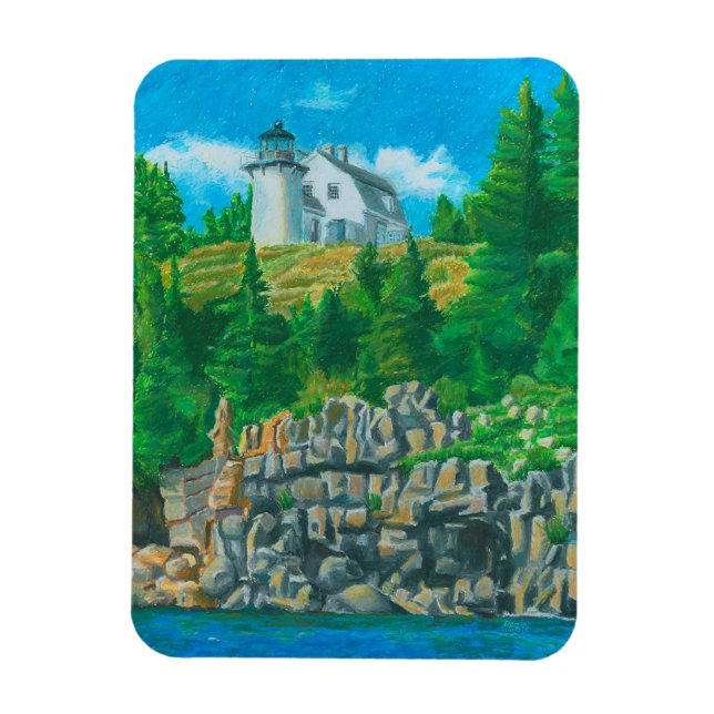 Ímã Flexível Pintura Farol da Ilha Bear (Vertical)