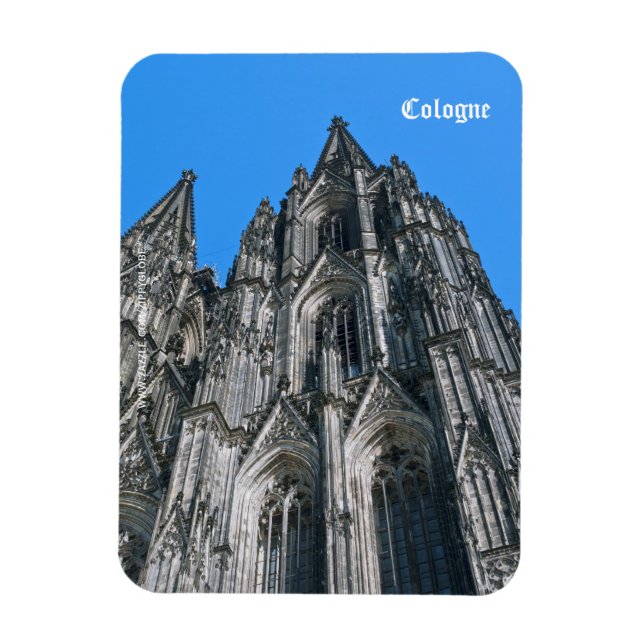Ímã Flexível Premium da Catedral de Colônia (Vertical)