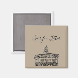 Imã Flickermuse Nottingham Mocha Mousse Sketch