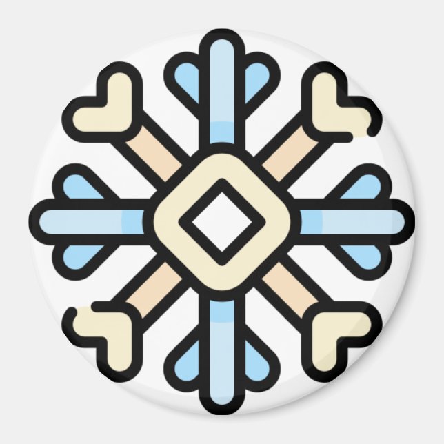 Imã floco de neve (Frente)