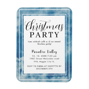 Ímã Floco de Neve Azul Moderno do céu