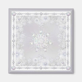 Imã floco de neve branco