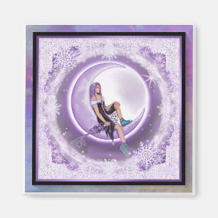 Imã Floco de neve roxo