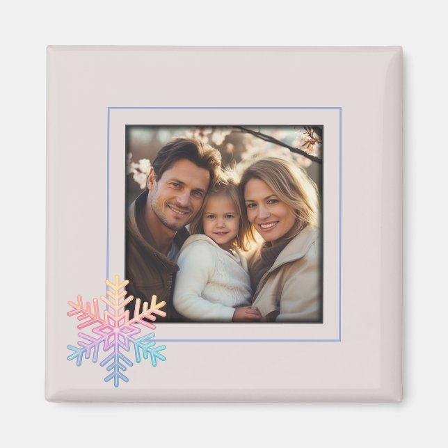 Imã Floco de neve simples (Frente)