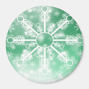 Imã Floco de neve verde