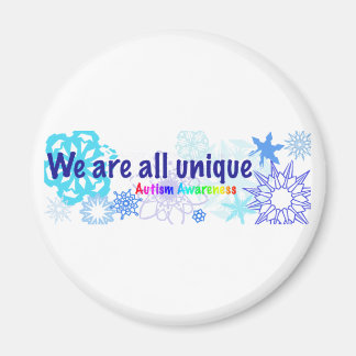 Imã flocos de neve_autismo