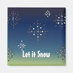 Imã Flocos de Neve - Deixe Nevar