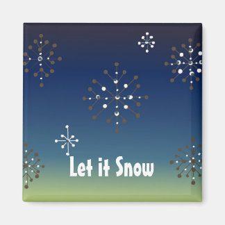 Imã Flocos de Neve - Deixe Nevar
