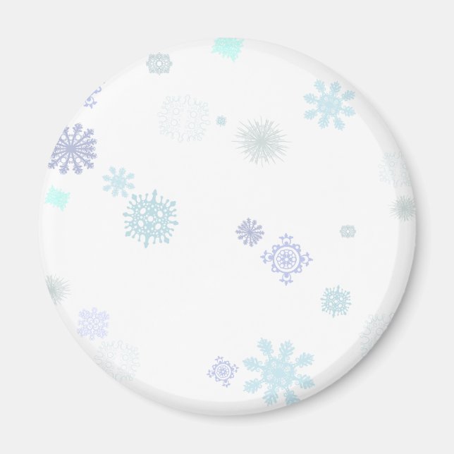 Imã Flocos de neve pálidos (Frente)