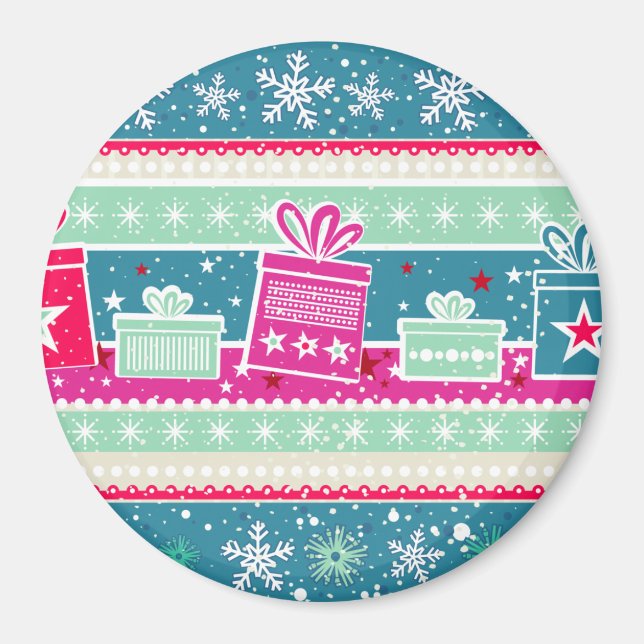 Imã Flocos de neve personalizados e presentes (Frente)