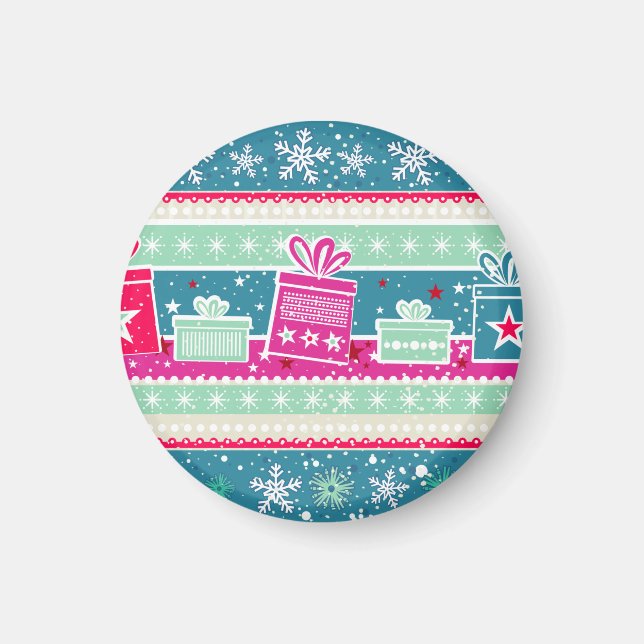 Imã Flocos de neve personalizados e presentes (Frente)