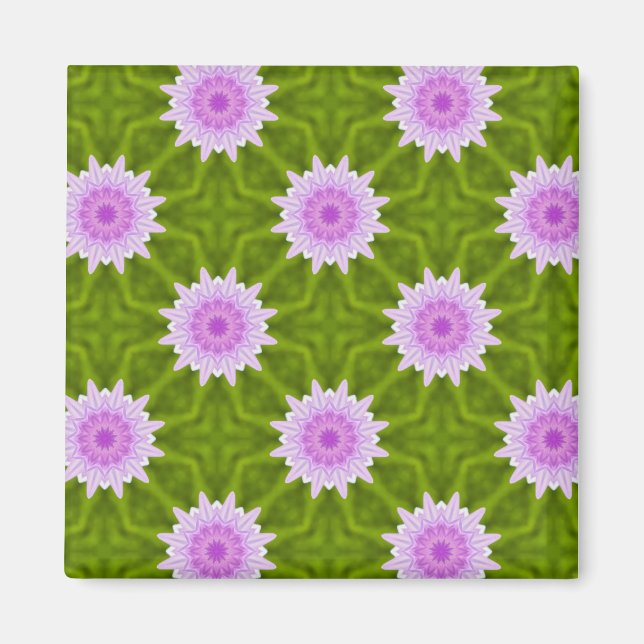 Imã Flocos de neve rosa (Frente)