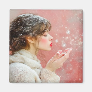 Imã Flocos de neve soprando