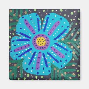 Imã Flor Azul
