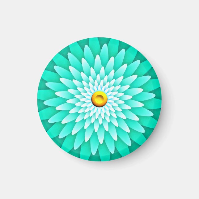 Imã Flor Azul Mandala-68566 (Frente)